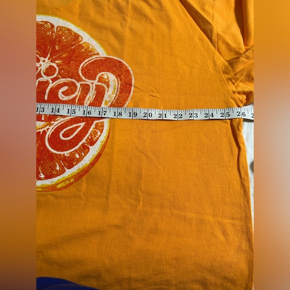 Free People&Ragabond Harvest Vintage Wash Tee. Color Juicy Orange - Picture 4 of 9